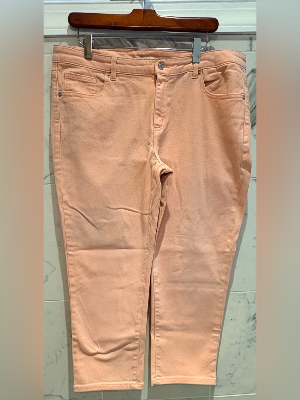 Michael Kors Shell Pink Women’s Cropped Skinny Jeans 12